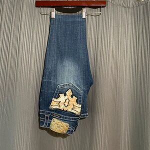 Miss Me Cowhide Denim Jeans